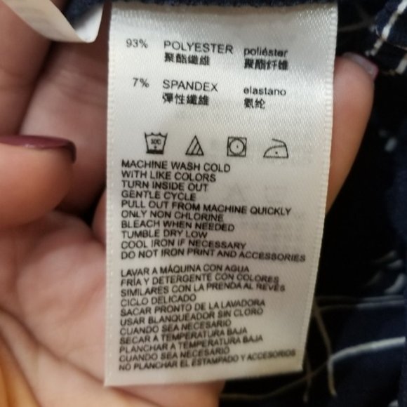 Nautica checkered dress pants in navy and white size M (31) - Picture 4 of 7